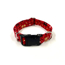 Load image into Gallery viewer, Christmas Dog Collars Adjustable 100% Cotton Fabric 25mm Wide In Various Designs Small Medium Large