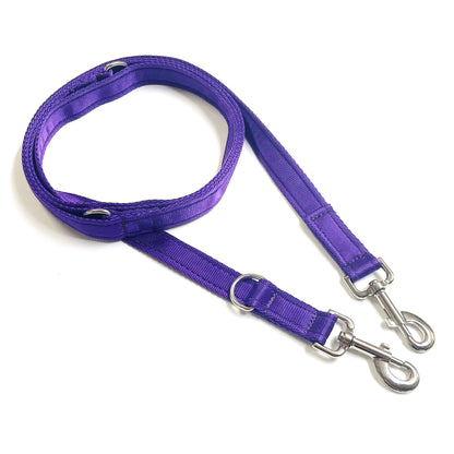 Police Style Dog Training Leads Double Ended Obedience Leash Multi-Functional 25mm Cushion Webbing