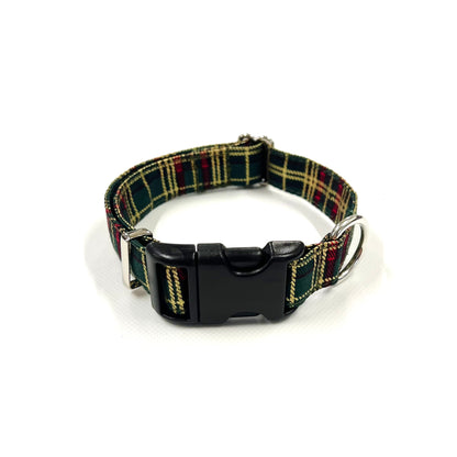 Christmas Dog Collars Adjustable 100% Cotton Fabric 25mm Wide In Various Designs Small Medium Large
