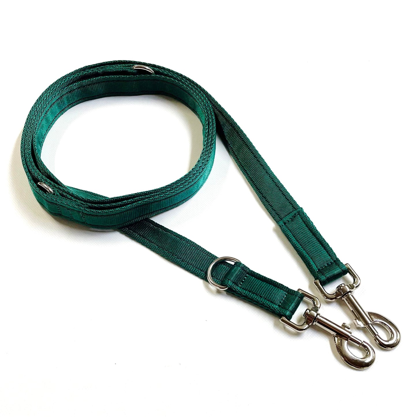 Police Style Dog Training Leads Double Ended Obedience Leash Multi-Functional 25mm Cushion Webbing