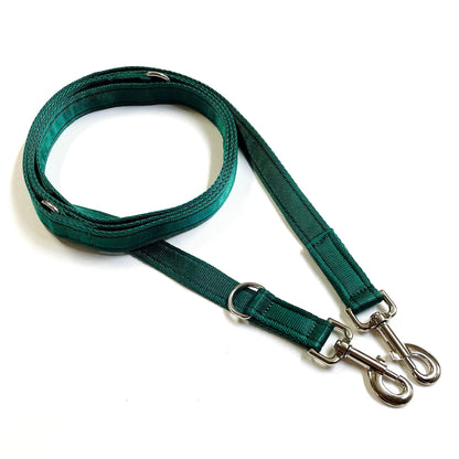 Police Style Dog Training Leads Double Ended Obedience Leash Multi-Functional 25mm Cushion Webbing