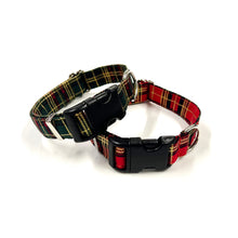 Load image into Gallery viewer, Christmas Dog Collars Adjustable 100% Cotton Fabric 25mm Wide In Various Designs Small Medium Large