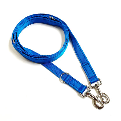 Police Style Dog Training Leads Double Ended Obedience Leash Multi-Functional 25mm Cushion Webbing