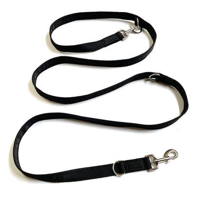 Police Style Dog Training Leads Double Ended Obedience Leash Multi-Functional 25mm Cushion Webbing