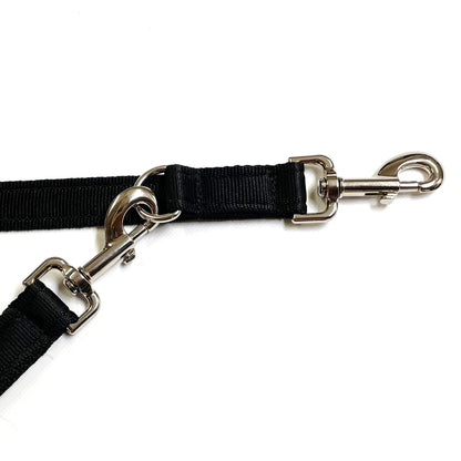 Police Style Dog Training Leads Double Ended Obedience Leash Multi-Functional 25mm Cushion Webbing
