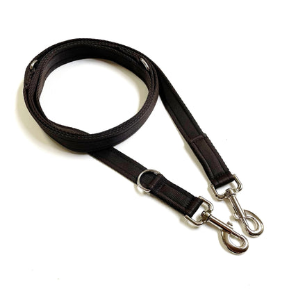 Police Style Dog Training Leads Double Ended Obedience Leash Multi-Functional 25mm Cushion Webbing
