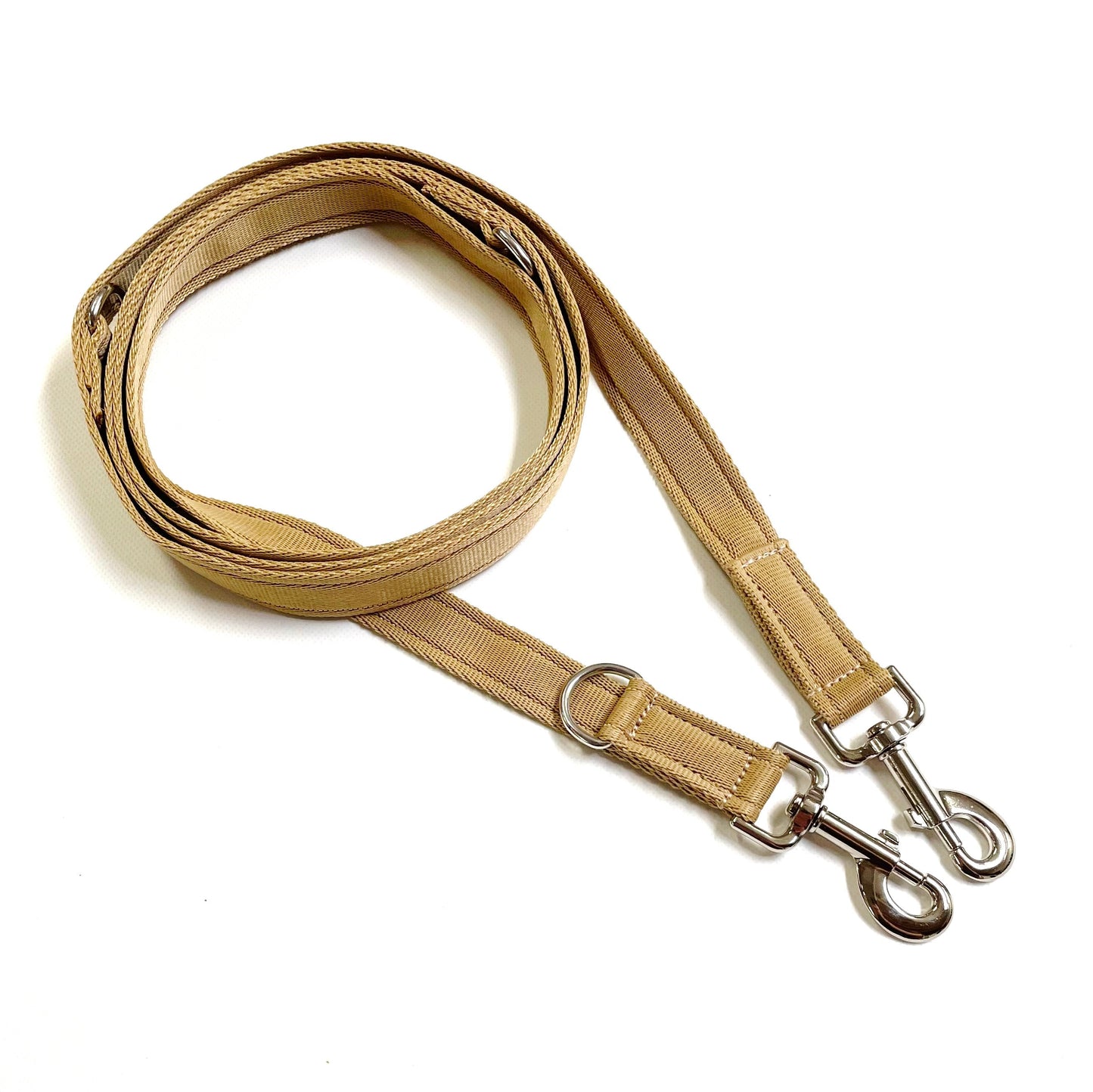 Police Style Dog Training Leads Double Ended Obedience Leash Multi-Functional 25mm Cushion Webbing