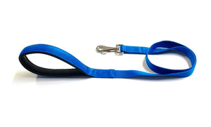 Short Dog Lead Padded Handle 45" 76" Leash Strong 25mm H/D Webbing 21 Colours