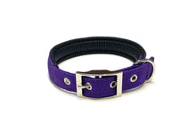 Load image into Gallery viewer, Dog Collar Adjustable Soft Padded Collar 25mm Wide Small Medium Large 20 Colours