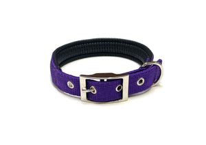 Dog Collar Adjustable Soft Padded Collar 25mm Wide Small Medium Large 20 Colours