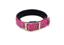 Load image into Gallery viewer, Dog Collar Adjustable Soft Padded Collar 25mm Wide Small Medium Large 20 Colours