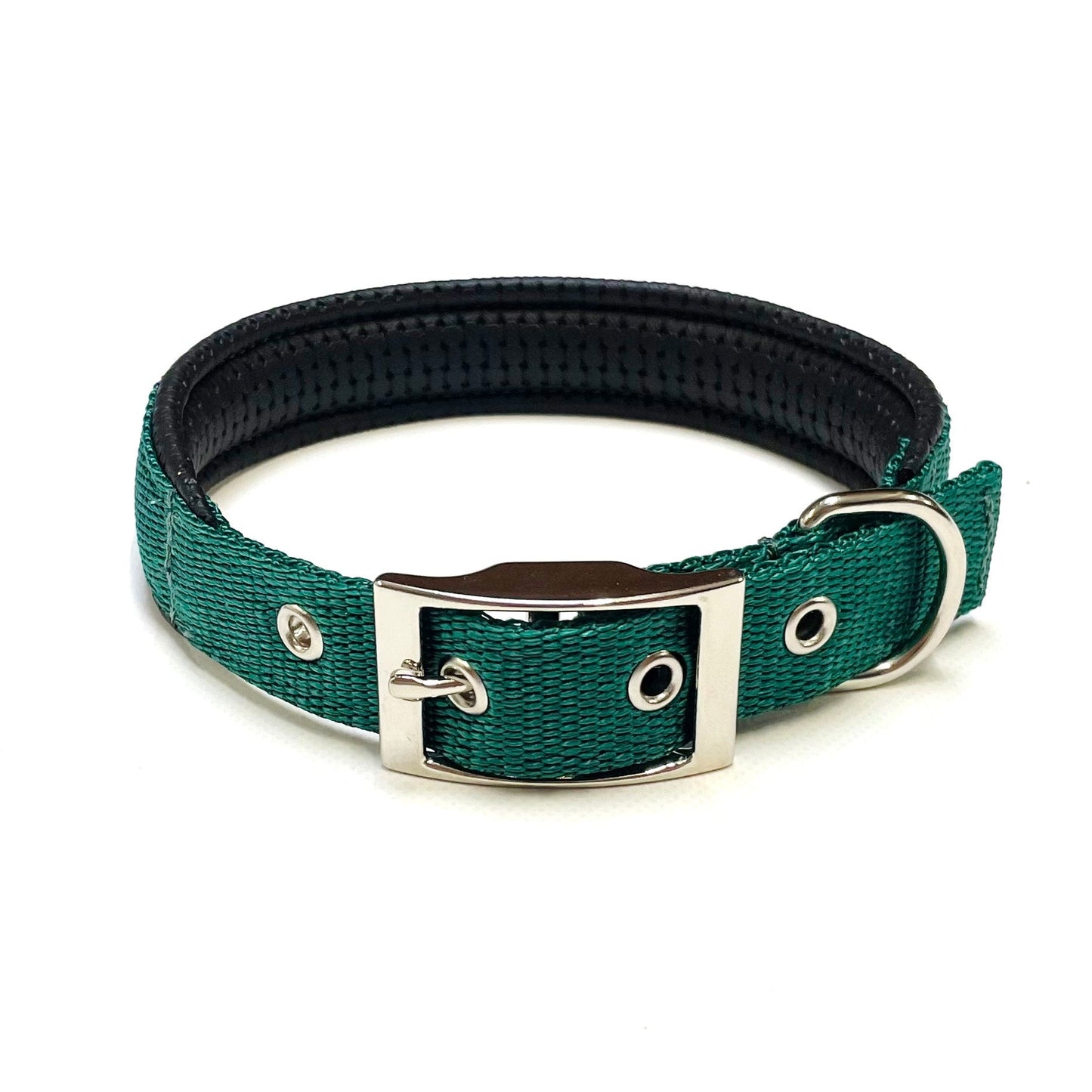 Dog Collar Adjustable Soft Padded Collar 25mm Wide Small Medium Large 20 Colours