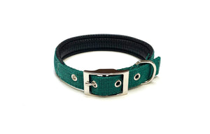 Dog Collar Adjustable Soft Padded Collar 25mm Wide Small Medium Large 20 Colours