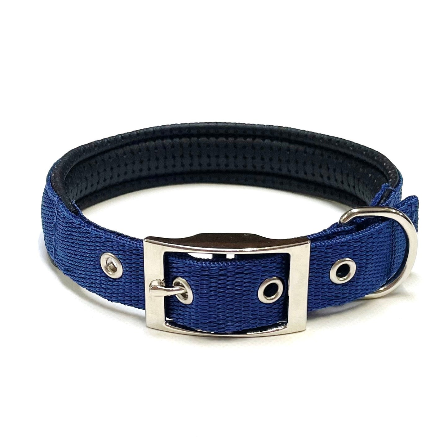 Dog Collar Adjustable Soft Padded Collar 25mm Wide Small Medium Large 20 Colours