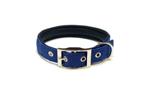 Dog Collar Adjustable Soft Padded Collar 25mm Wide Small Medium Large 20 Colours