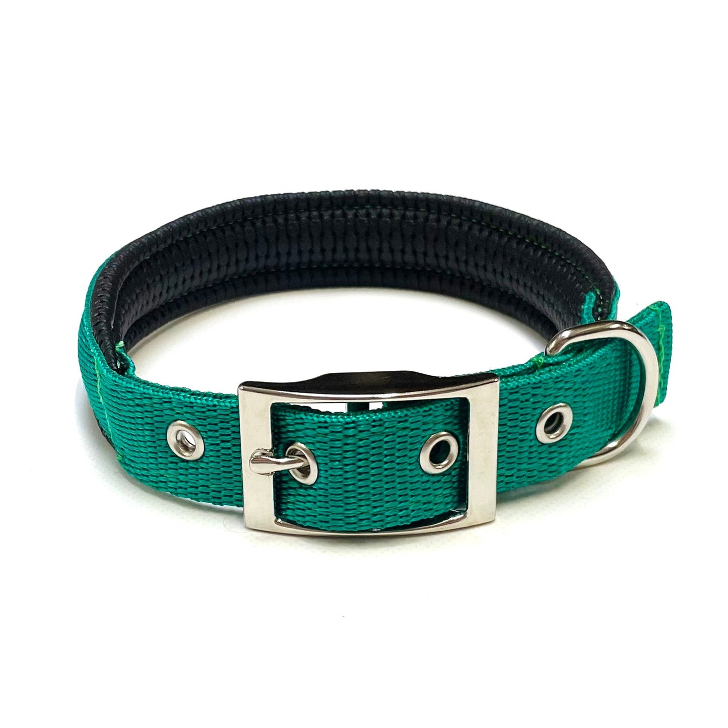 Dog Collar Adjustable Soft Padded Collar 25mm Wide Small Medium Large 20 Colours