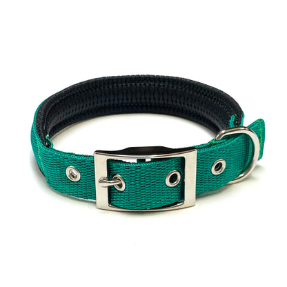 Dog Collar Adjustable Soft Padded Collar 25mm Wide Small Medium Large 20 Colours
