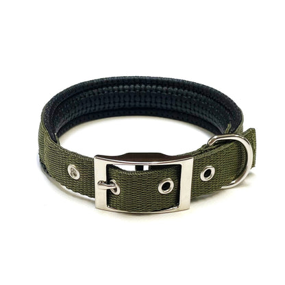 Dog Collar Adjustable Soft Padded Collar 25mm Wide Small Medium Large 20 Colours