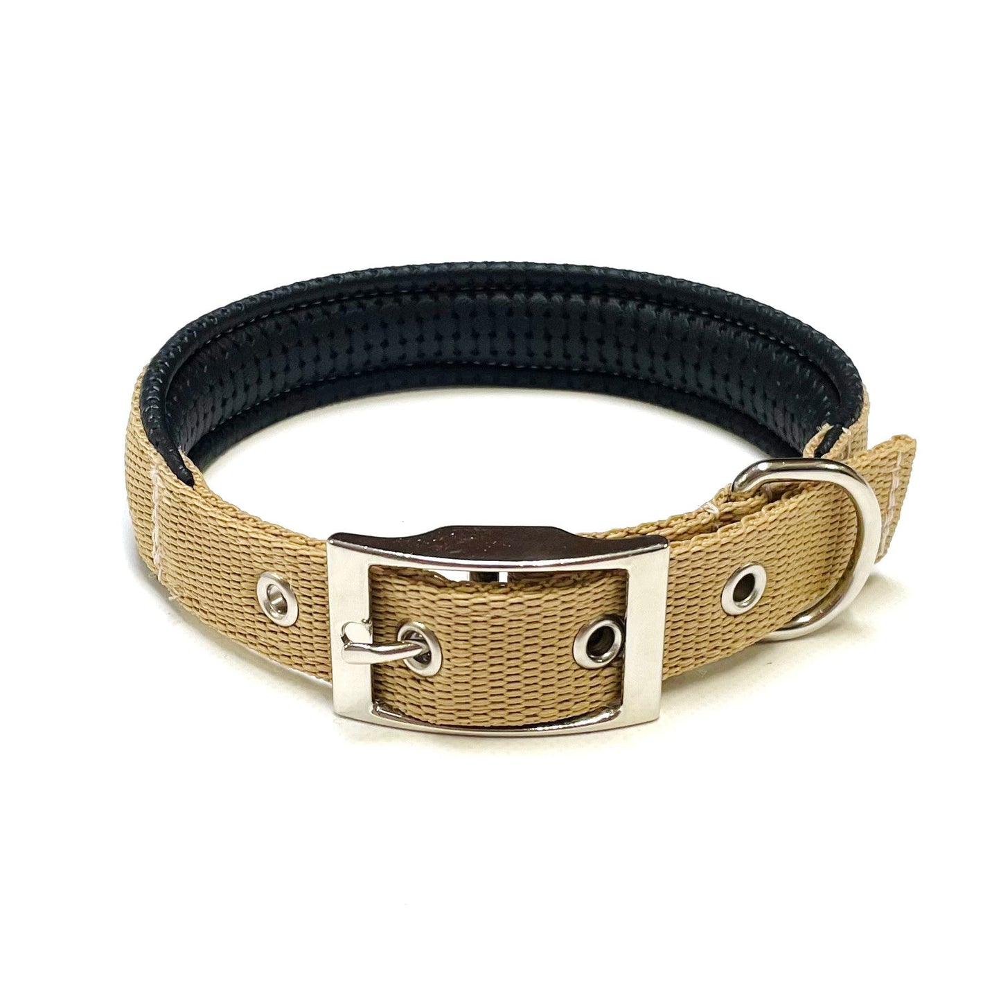 Dog Collar Adjustable Soft Padded Collar 25mm Wide Small Medium Large 20 Colours