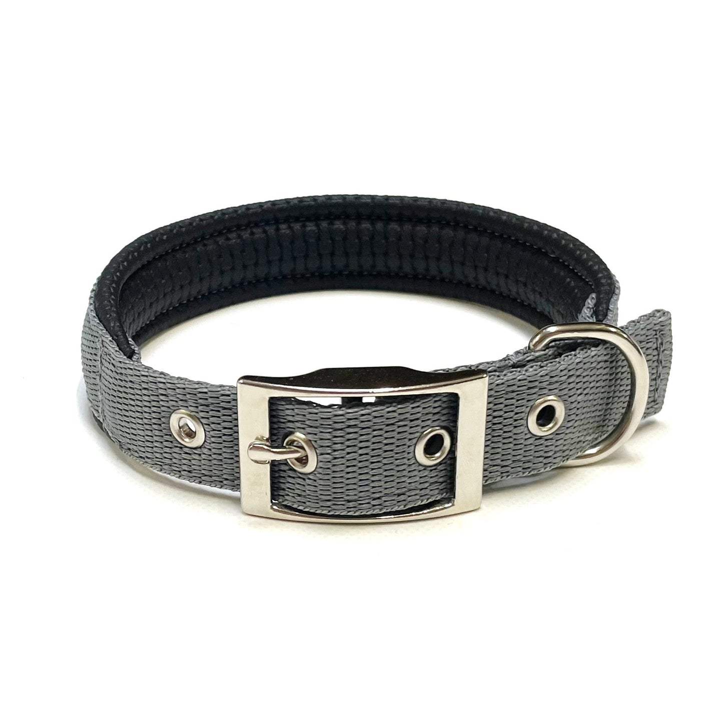 Dog Collar Adjustable Soft Padded Collar 25mm Wide Small Medium Large 20 Colours