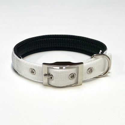 Dog Collar Adjustable Soft Padded Collar 25mm Wide Small Medium Large 20 Colours