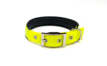 Load image into Gallery viewer, Dog Collar Adjustable Soft Padded Collar 25mm Wide Small Medium Large 20 Colours