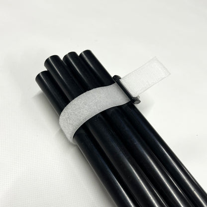 Hook And Loop Tape Strap Plastic Loop Strapping Band Luggage In Black & White