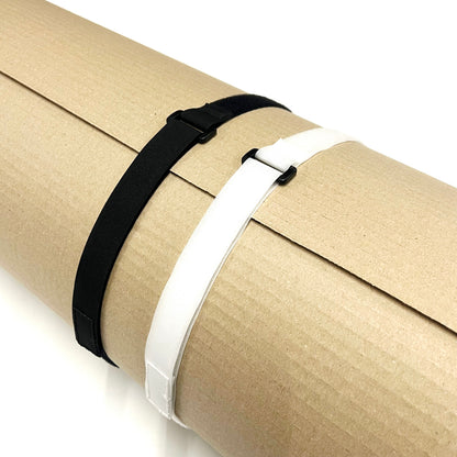 Hook And Loop Tape Strap Plastic Loop Strapping Band Luggage In Black & White