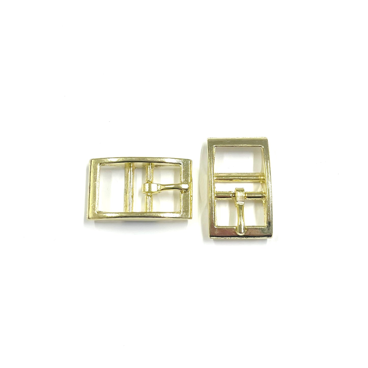 Caveson Buckles Brass Plated Square Ended 16mm 20mm 25mm Dog Collars Webbing Straps Belts