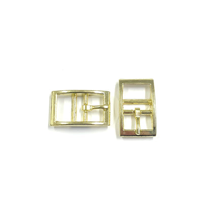 Caveson Buckles Brass Plated Square Ended 16mm 20mm 25mm Dog Collars Webbing Straps Belts