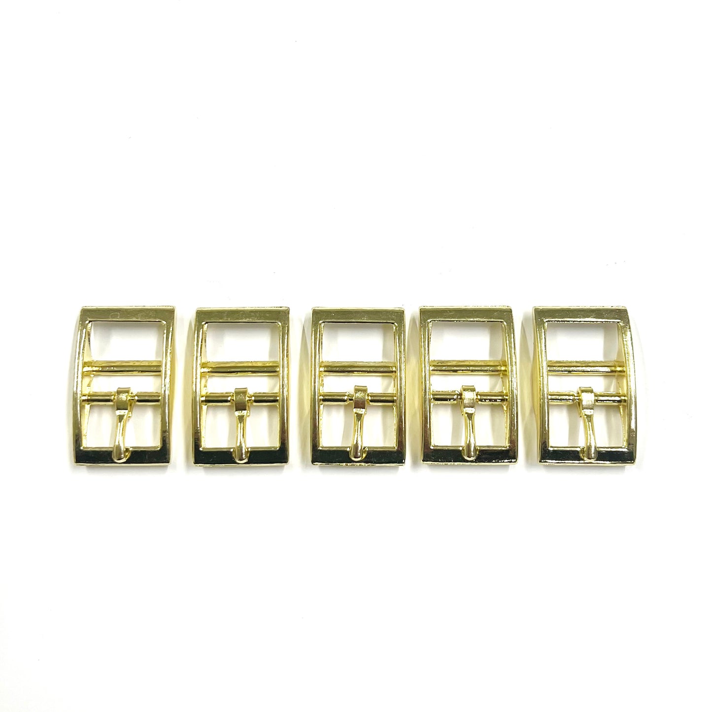 Caveson Buckles Brass Plated Square Ended 16mm 20mm 25mm Dog Collars Webbing Straps Belts