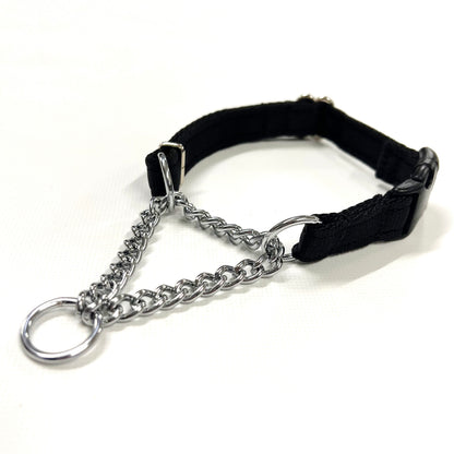 Half Check Chains For Dog Collars In Solid Brass or Chrome Plated In Various Sizes