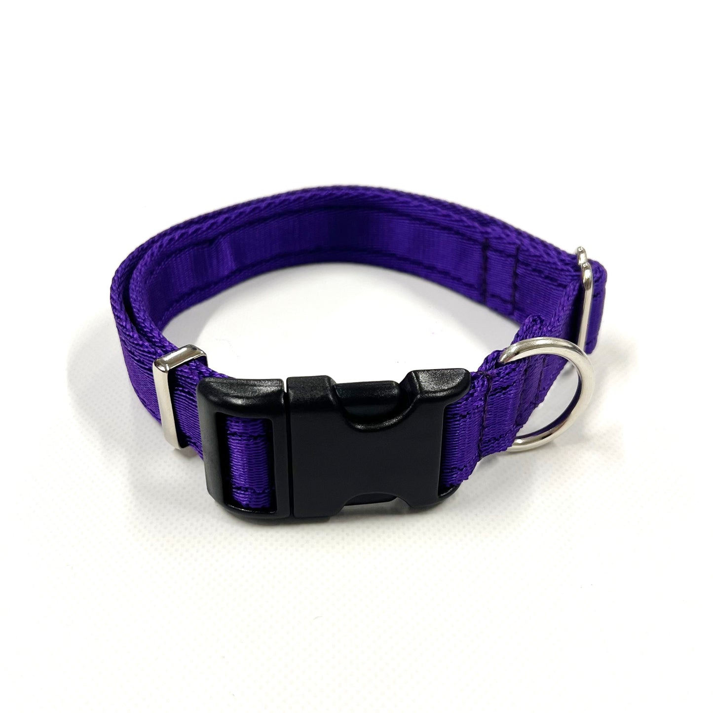 Adjustable Dog Collars 25mm Cushion Webbing In Various Colours And Sizes Small Medium Large