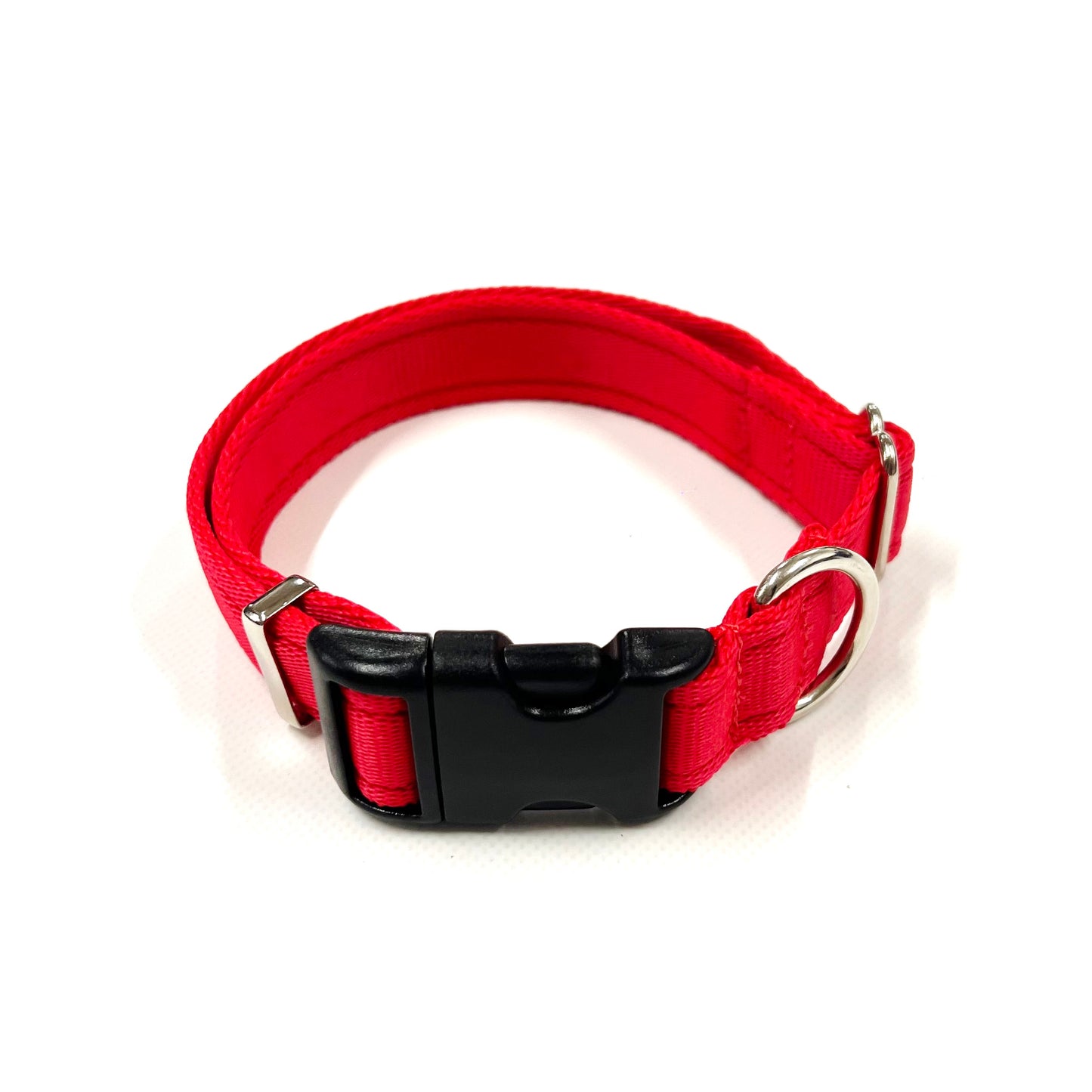 Adjustable Dog Collars 25mm Cushion Webbing In Various Colours And Sizes Small Medium Large