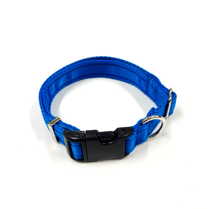 Adjustable Dog Collars 25mm Cushion Webbing In Various Colours And Sizes Small Medium Large