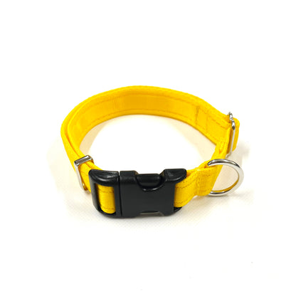 Adjustable Dog Collars 25mm Cushion Webbing In Various Colours And Sizes Small Medium Large