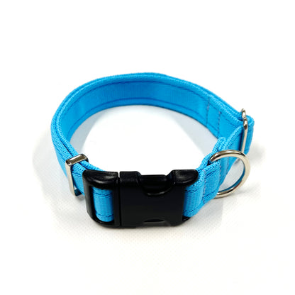 Adjustable Dog Collars 25mm Cushion Webbing In Various Colours And Sizes Small Medium Large