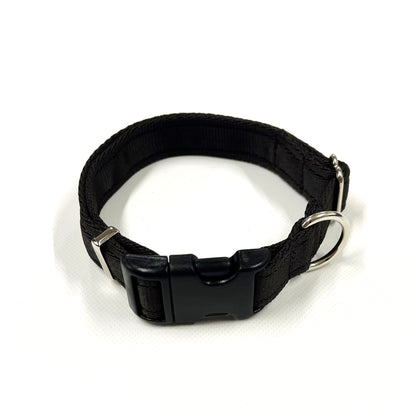Adjustable Dog Collars 25mm Cushion Webbing In Various Colours And Sizes Small Medium Large