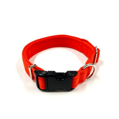 Adjustable Dog Collars 25mm Cushion Webbing In Various Colours And Sizes Small Medium Large