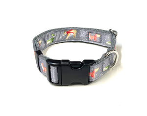 Christmas Dog Collars Adjustable 25mm Wide In Various Designs Small Medium Large