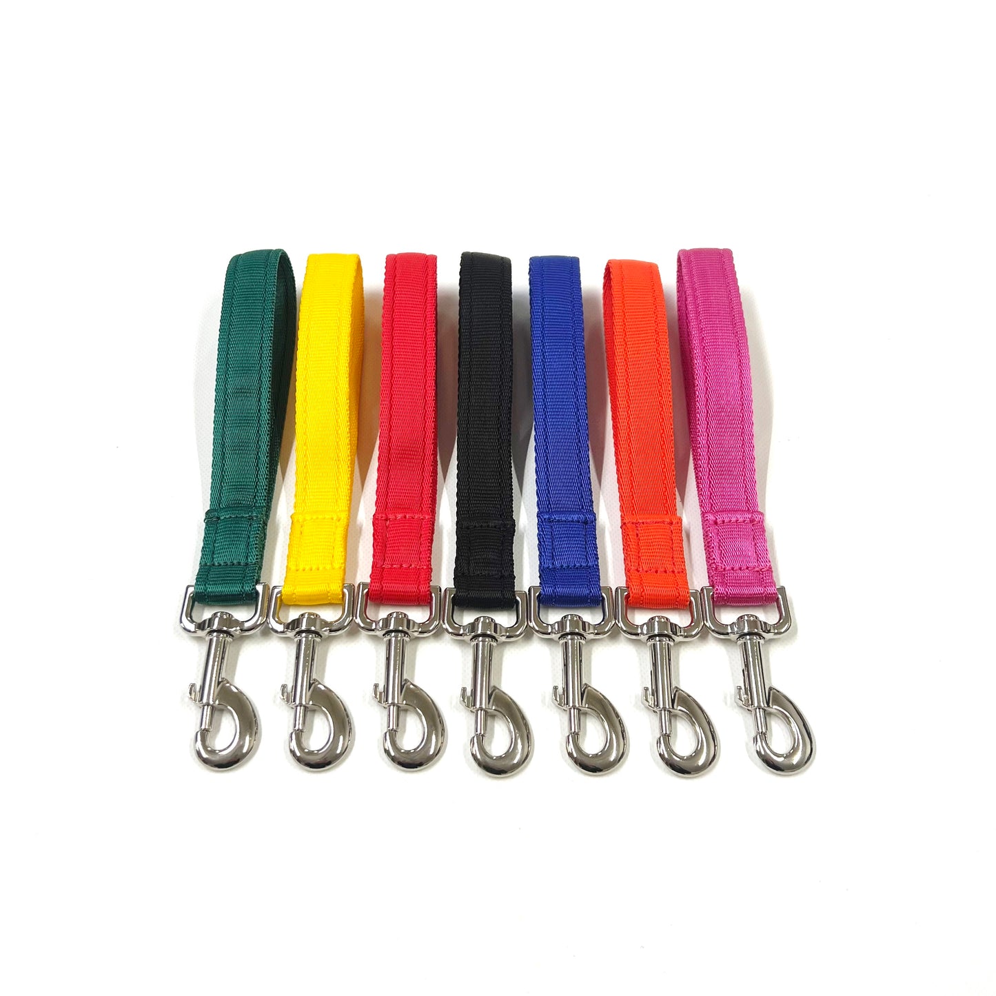 10" Short Close Control Dog Training Lead Leash 25mm Cushion Webbing In 19 Colours