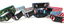 Load image into Gallery viewer, Christmas Dog Collars Adjustable 25mm Wide In Various Designs Small Medium Large