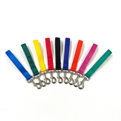 10" Short Close Control Dog Training Lead Leash 25mm Cushion Webbing In 19 Colours