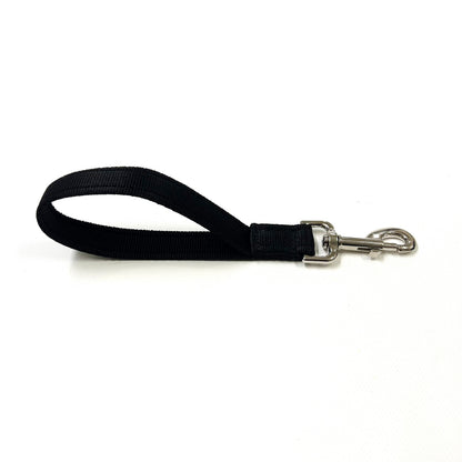 10" Short Close Control Dog Training Lead Leash 25mm Cushion Webbing In 19 Colours