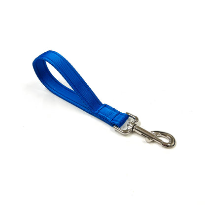 10" Short Close Control Dog Training Lead Leash 25mm Cushion Webbing In 19 Colours