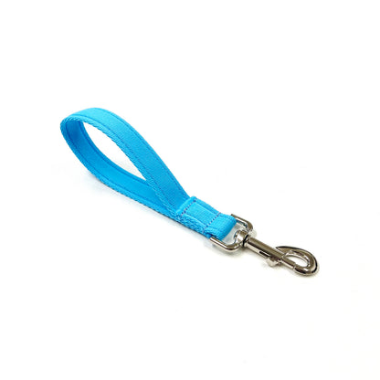 13" Short Close Control Dog Training Lead Leash 25mm Cushion Webbing In 19 Colours