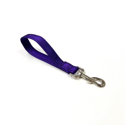 13" Short Close Control Dog Training Lead Leash 25mm Cushion Webbing In 19 Colours