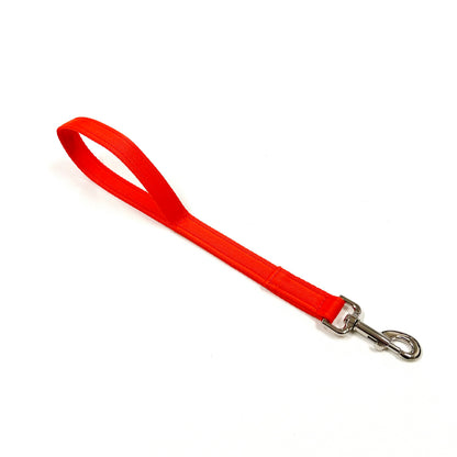 18" Short Close Control Dog Training Lead Leash 25mm Cushion Webbing In 19 Colours
