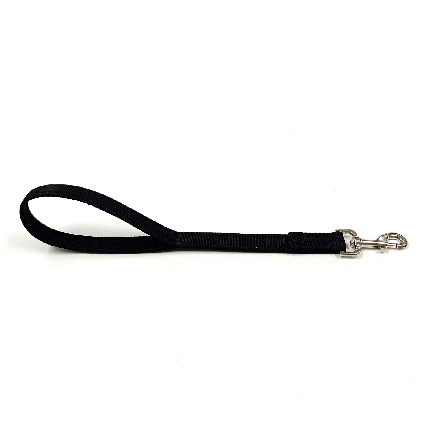 18" Short Close Control Dog Training Lead Leash 25mm Cushion Webbing In 19 Colours
