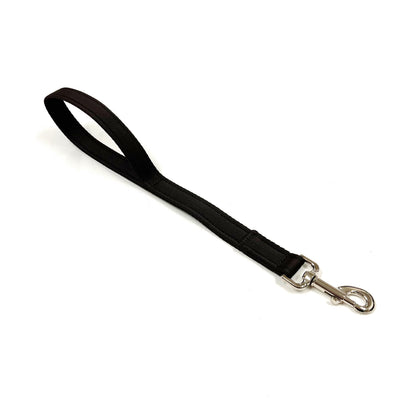 18" Short Close Control Dog Training Lead Leash 25mm Cushion Webbing In 19 Colours